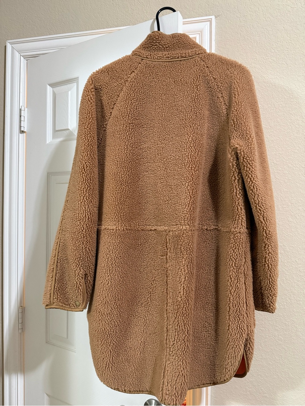 Veronica Beard Jeans Sherpa Teddy Coat - Camel - Picture 3 of 6